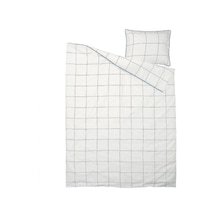 Ikea Bredvecklare Tek Kişilik Nevresim Takımı 150 X 200 Cm Lacivert - Beyaz