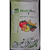 Damlama Gübresi NPK Nutriflex T 15-8-25+3 MgO +Te Özel Gübre 25 Kg
