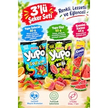 Ülker 3'lü Yumuşak Şeker Seti Yupo Solucan 80 G + Yupo Ekşi 65 G + Kremini Karpuz 44 G