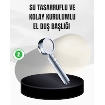 Kolay Montajlı 3 Modlu Yüksek Basınç Duş Başlığı Diğer