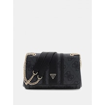 Guess Noelle Iı Dönüştürülebilir Kapaklı Çapraz Askılı Kadın Antrasit Omuz Çantası Hwss9672210-clo