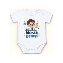 Babylimon Merak Deneyi Beyaz Kısa Kollu Çıtçıtlı Bebek Zıbını Beyaz - Merak Deneyi - 928161951 Beyaz - Merak Deneyi