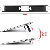 Bezos 2 Kademeli Katlanabilir Ve Yapışkanlı Laptop Standı Siyah Mmbz