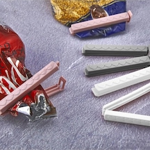 6 Adet Pratik Ve Hijyenik Tazeliği Koruyan Poşet Çanta Klipsi / Poşet Kapatıcı / Paket Mandalı Plast Diğer