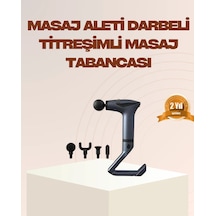 Şarjlı Taşınabilir 3in1 Titreşimli Masaj Aleti Esneme Bantlı Siyah