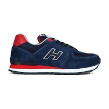 Hammer Jack Hakiki Deri Koyu Indigo-Kırmızı Erkek Spor Ayakkabı - 544096777
