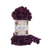 Alize Puffy El Örgü İpi (5 Li Paket) - 111-Mor