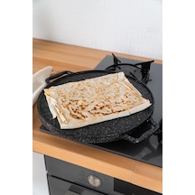 Acar Diamante Döküm Çift Taraflı Izgara - Gözleme Tavası - 34 Cm