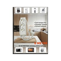 Vikomulti-let 3 Lü 1-15 Metre Arası Çocuk Korumali 3x2.5 % Yüz Tam Bakır Ttr Kablolu Uzatma Seyyar Markanin Özel Üretimi   Tse Fişli Bakir Kablolu 6 Metre - 895087885 6 Metre - 895087885 895087885 10 - 15 M