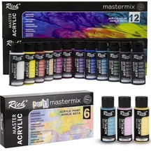 Supertrend Supertrendtermix Akrilik Boya Seti 18 Renk X 60 Cc. 12 Canlı + 6 Pastel Renk Çok Renkli