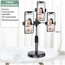 Ally Tripod Üçlü Telefon Tutucu Stand Youtuber Canlı Yayın Selfie