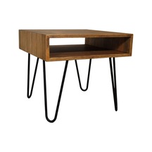 Albit Masif Ahşap Yan Sehpa