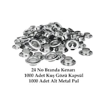 Branda Kenarı 24 No Sac Pullu Kuş Gözü Kapsülü (1000 Takım)