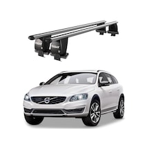 Royal Volvo V60 2011-2018 Uyumlu Gri Kilitli Ara Atkı Port Bagaj Tavan Barı