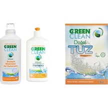 U Green Clean Bulaşık Makinesi Bitkisel Jel Deterjan 1 L + Parlatıcı 500 ML + Tuz 1500 G
