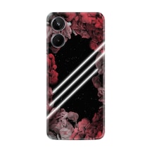 Realme 10 Kılıf Silikon Desen Özel Seri Flowers Line 1732
