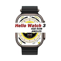Obrax Hello Watch 3 Amoled Akıllı   Saat (İthalatçı Garantili)