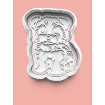 Yorkshire Terrier Köpek Figürü Kurabiye Kalıbı Ve Şeker Hamuru Kalıbı