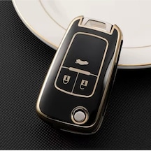 Opel İnsignia Siyah Gold Anahtar Kılıfı