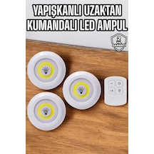 Mutfak Dolap Altı Işığı Uzaktan Kumandalı Yapışkanlı Kablosuz Pilli 51800452