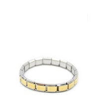 Lastikli Çelik Bilezik - Altın Çok Renkli