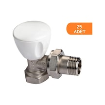25 Adet Eca Rv3 1/2 Köşe Radyatör Valfi Petek Havlupan Vanası 602120641