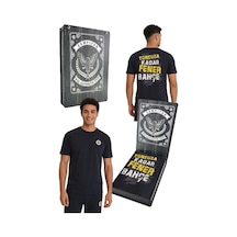 Fenerium Fenerbahçe Erkek Tribün Sonsuza Kadar Oversize T-shirt Lazer Kutu Lacivert - Beyaz