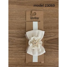 Vanillays Krem Fiyonk Bebek Bandana Saç Aksesuar 23069 Krem