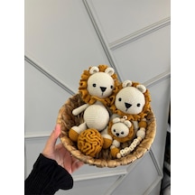 Amigurumi Uyku Arkadaşı Aslan Set