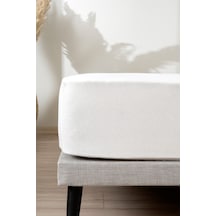 Koza Home Ekru Tek Kişilik Penye Fıtted Çarşaf 2524