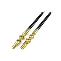 Mikasa Moor Gold Siyah 2li Mum 30cm Altın - Siyah