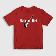Presmono Unisex Çocuk Guitar Rock And Roll T-Shirt