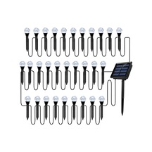 Güneş Kabarcıkları Çim Lambası Dize Seti 30 Işıklar Açık Peyzaj Çok Renkli