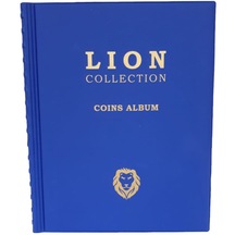 3alp Koleksiyon Lion Madeni Para Albümü 12 Sayfa, 372 Gözlü - Mavi