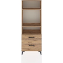 Arges Dolap 3 Raflı 2 Çekmeceli 60x30x163 Çam-çam Atlas Çam
