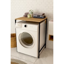 Bena Çamaşır Makinesi Üstü Düzenleyici, Kurutma Makinesi Üstü Geniş Organizer Atlantik Çam