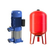 Nortek 2 Hp 50 Lt Dik Tanklı Paslanmaz 220v Paket Hidrofor Seti
