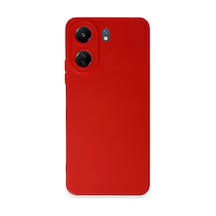 Xiaomi Redmi 13c Uyumlu Kılıf Nano İçi Kadife Silikon - Kırmızı