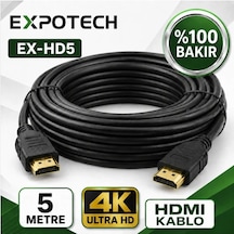 Expotech Ex-hd05 5 Metre 4k Hdmı Görüntü Ve Ses Aktarım Kablosu