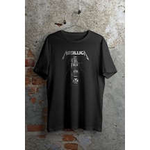 Noıssey Kırmızı Etiket Metallica Retro Guitar Siyah Unisex T-shirt Mod Wepod102073e