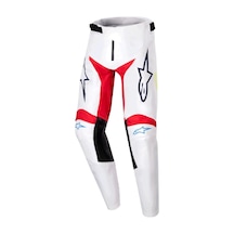 Alpinestars Youth Racer Hana Genç Kros Motosiklet Pantolonu Beyaz Kırmızı
