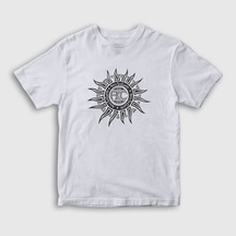 Presmono Unisex Çocuk Sun Alice In Chains T-shirt Beyaz
