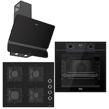 Ferre Fryart QEP63CS - SC205-FA - D080-SA Ankastre Set Siyah