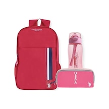 U.s. Polo Assn. Sırt Çantası + U.s. Polo Assn. Kalem Çantası - Suluk + Matara 5 Pembe