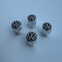 Volkswagen Sharan İle Uyumlu Logolu Alüminyum Altıgen Sibop Kapağı Takım
