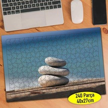 Deniz Kenarı Dizili Taşlar 240 Parça Puzzle Yapboz-9586995