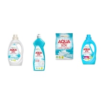 Aquabor Doğal Mineralli Sıvı Beyaz + Elde Bulaşık + 4 Kg Beyaz + Sıvı Renkliler 4 Lü Set 64830187