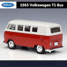Welly 1963 Volkswagen T1 Bus Kırmızı 1/24 Model Araba