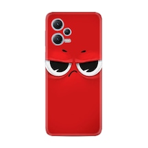 Xiaomi Redmi Note 12 4g Kılıf Resimli Desenli Silikon Platinium Series Red 1829