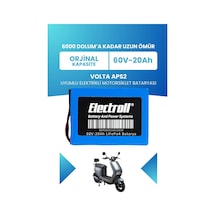 Volta Aps2 Uyumlu Batarya Standart Kapasite Lifepo4 60v 20ah Elektrikli Motorsiklet Bataryası